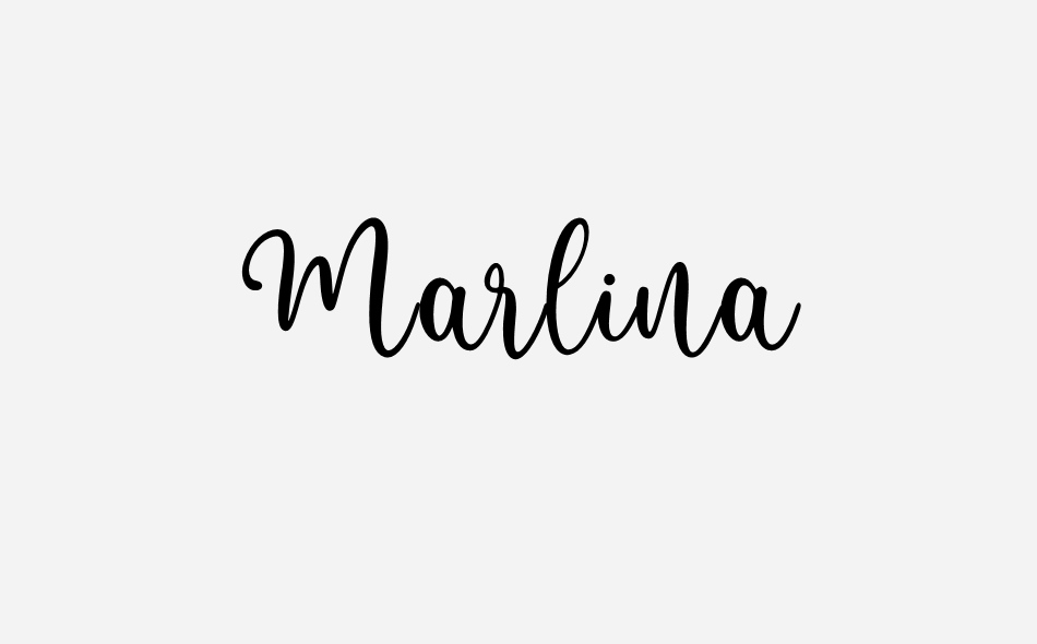 Marlina font big