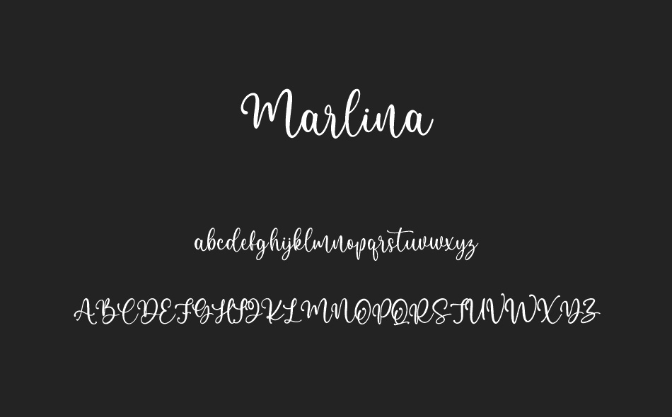 Marlina font