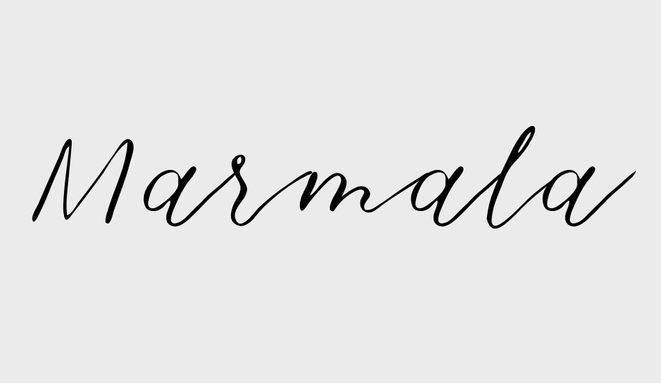 Marmalade font big