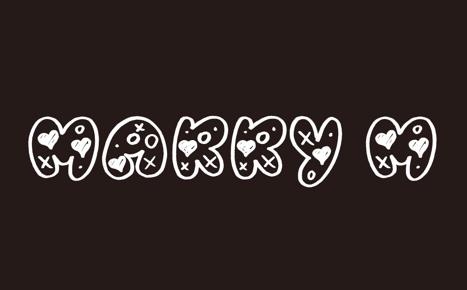 Marry Me font big