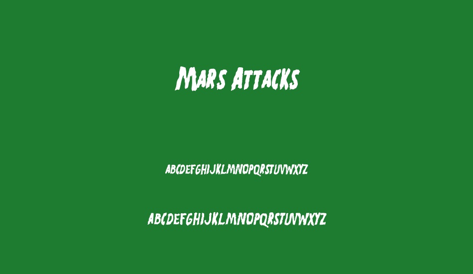 Mars Attacks font
