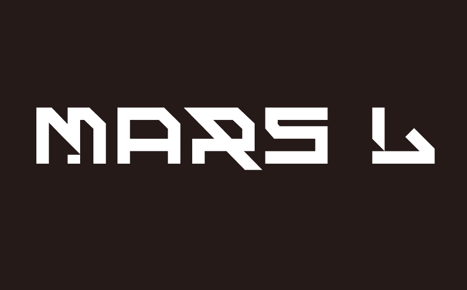 Mars Landing font big