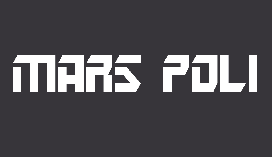 Mars Police font big