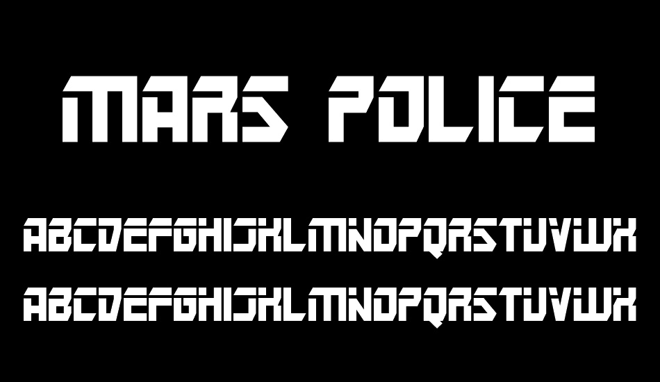 Mars Police font