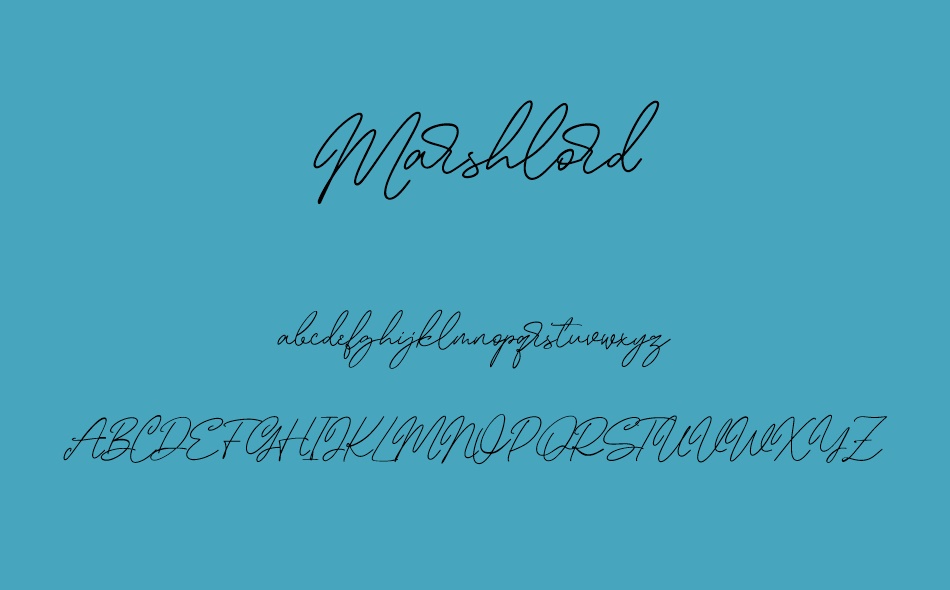Marshlord font