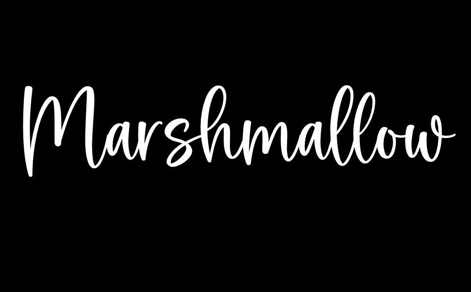 Marshmallow font big