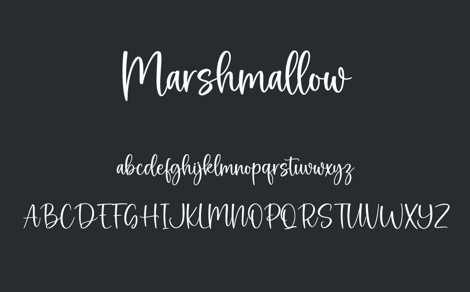 Marshmallow font