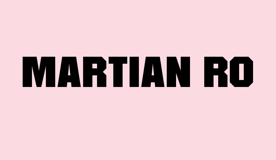 Martian Robotics font big