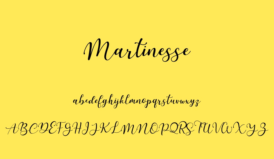 Martinesse font