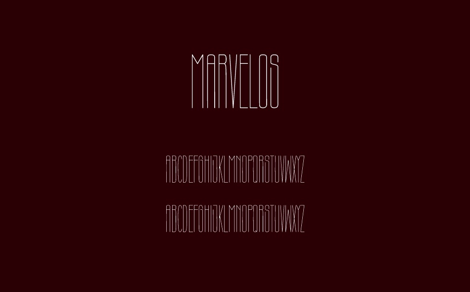 Marvelos font