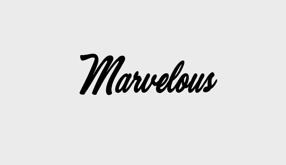 Marvelous Personal Use font big
