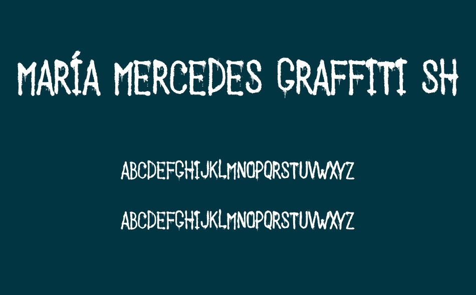 Mar?a Mercedes Graffiti Shop font