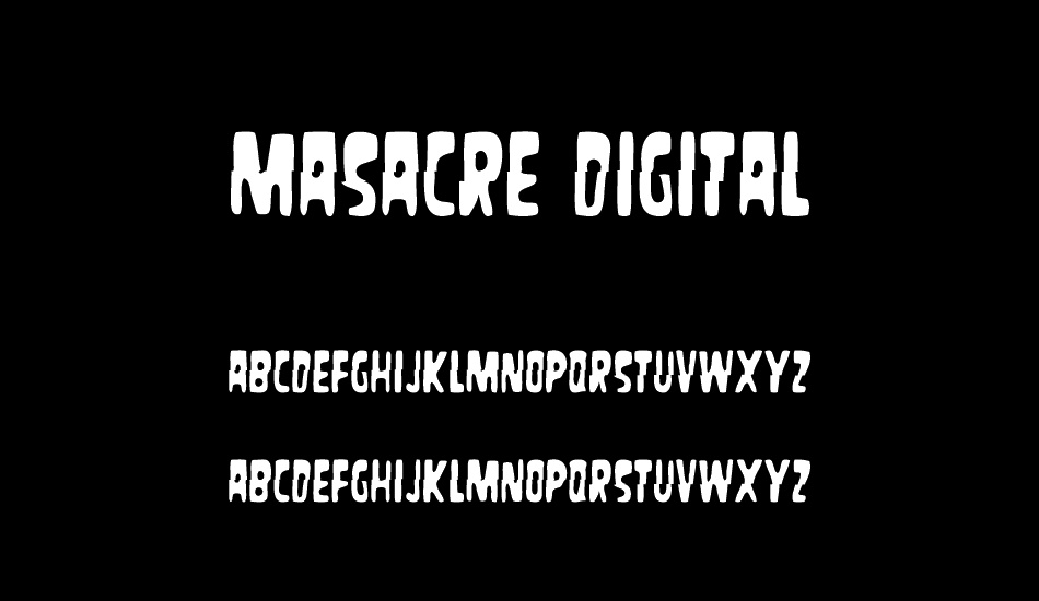 Masacre Digital font