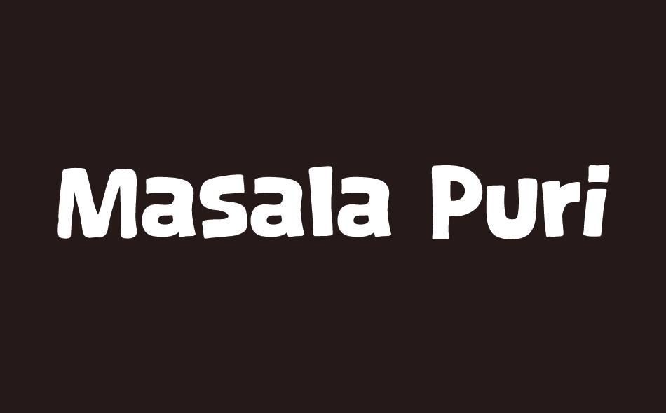 Masala Puri font big