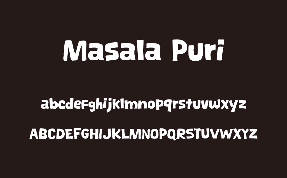 Masala Puri font