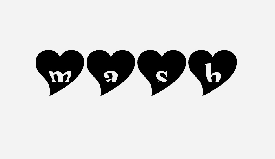 mashy Valentine font big