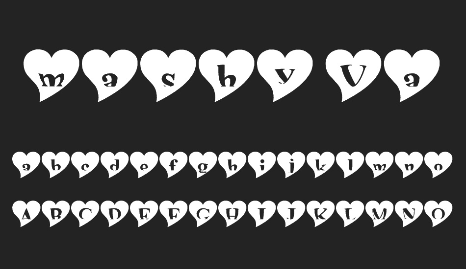 mashy Valentine font