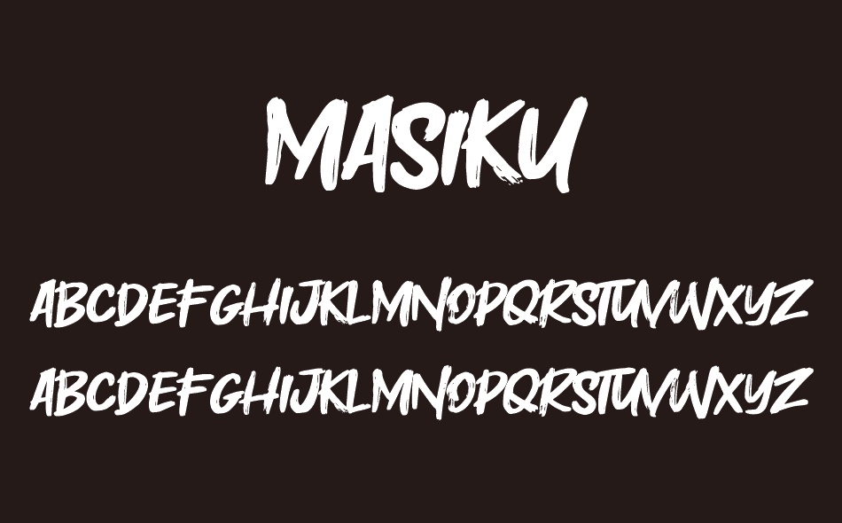 Masiku font