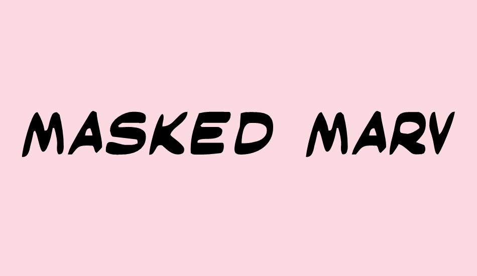 Masked Marvel font big