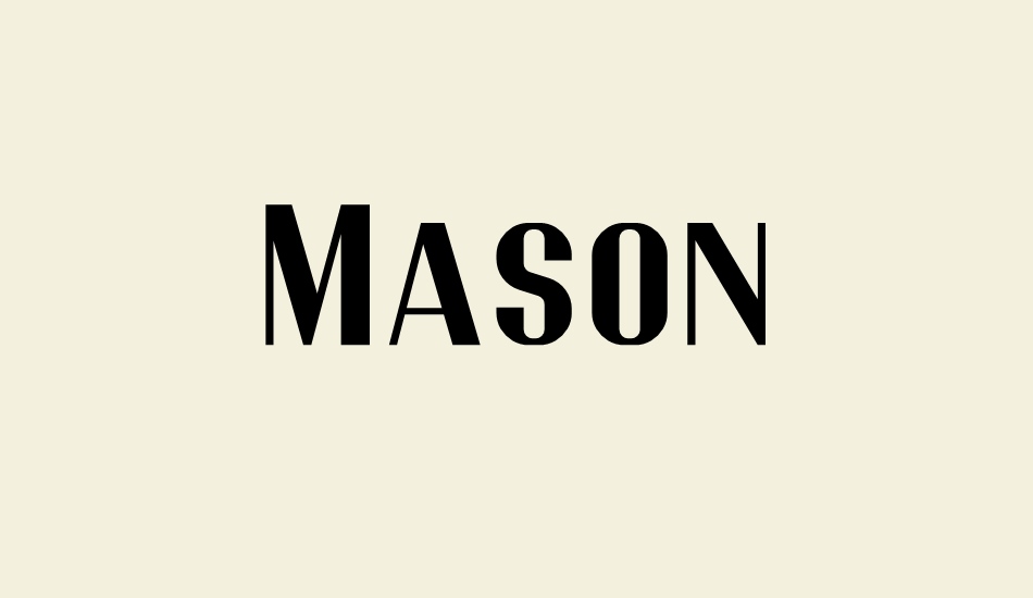 Mason font big