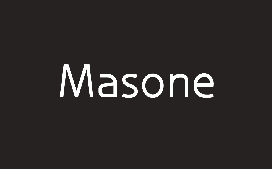 Masone font big