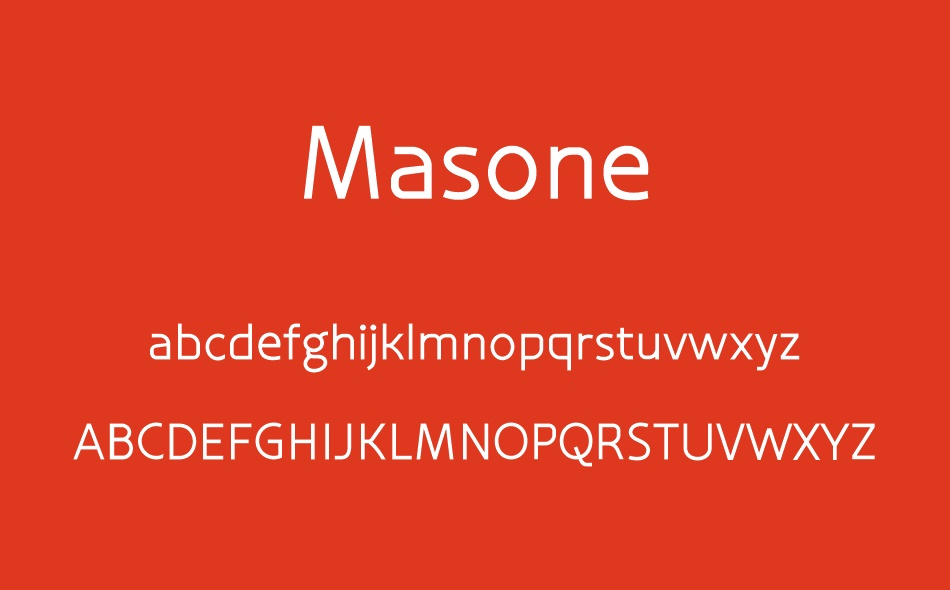 Masone font