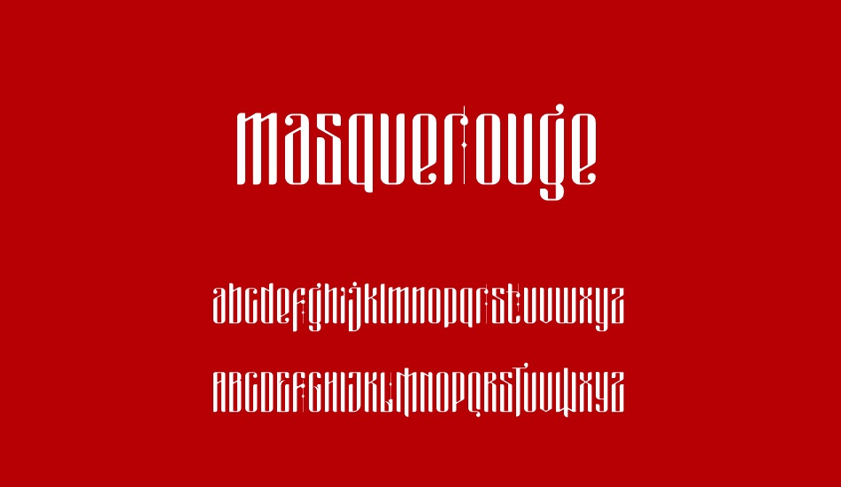 masquerouge font