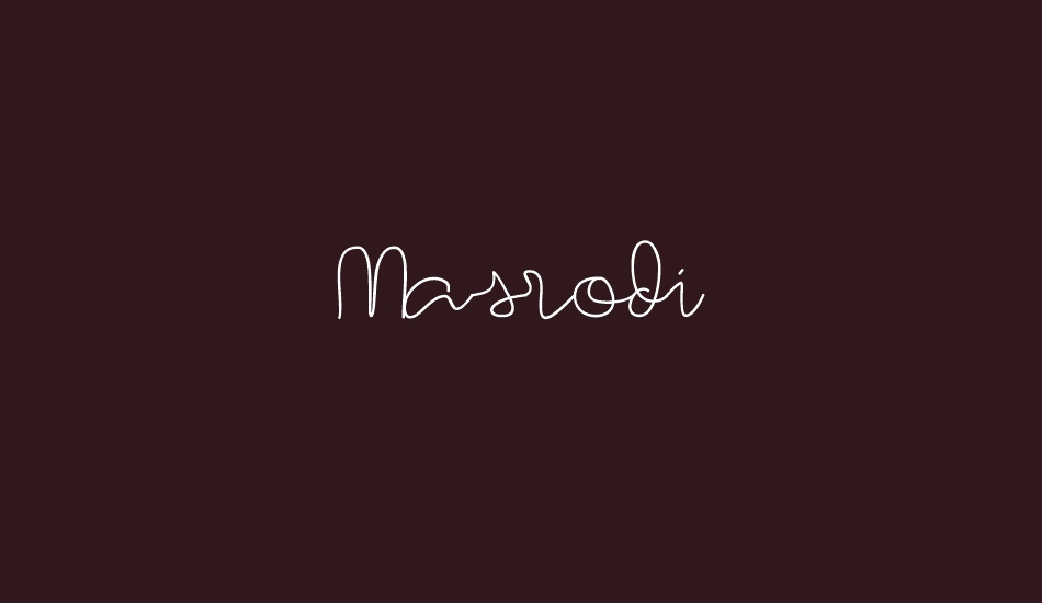 Masrodi font big