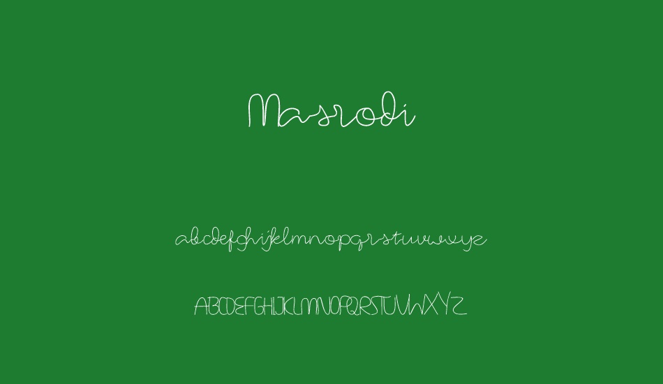 Masrodi font