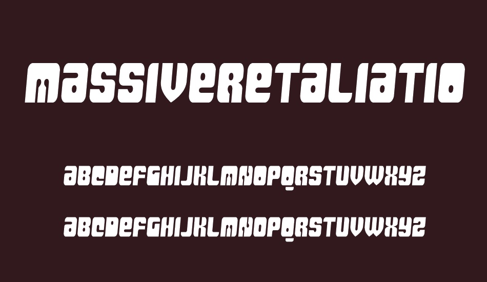 MassiveRetaliation font