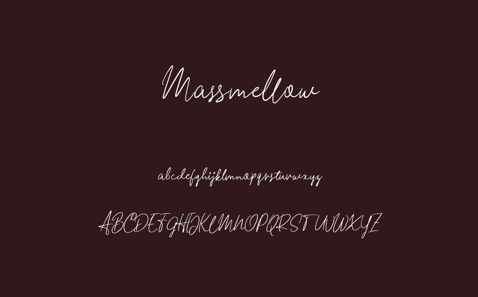 Massmellow font