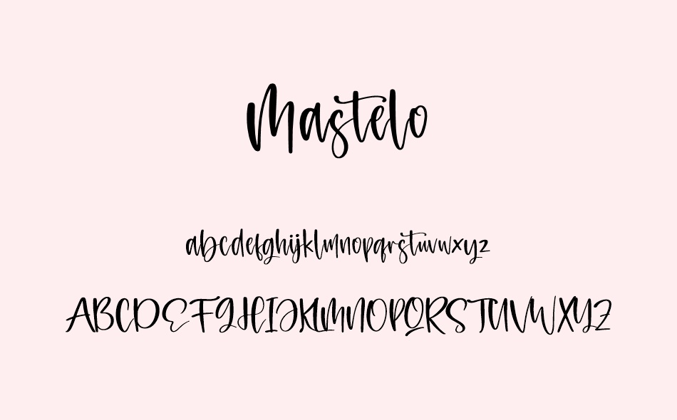 Mastelo font