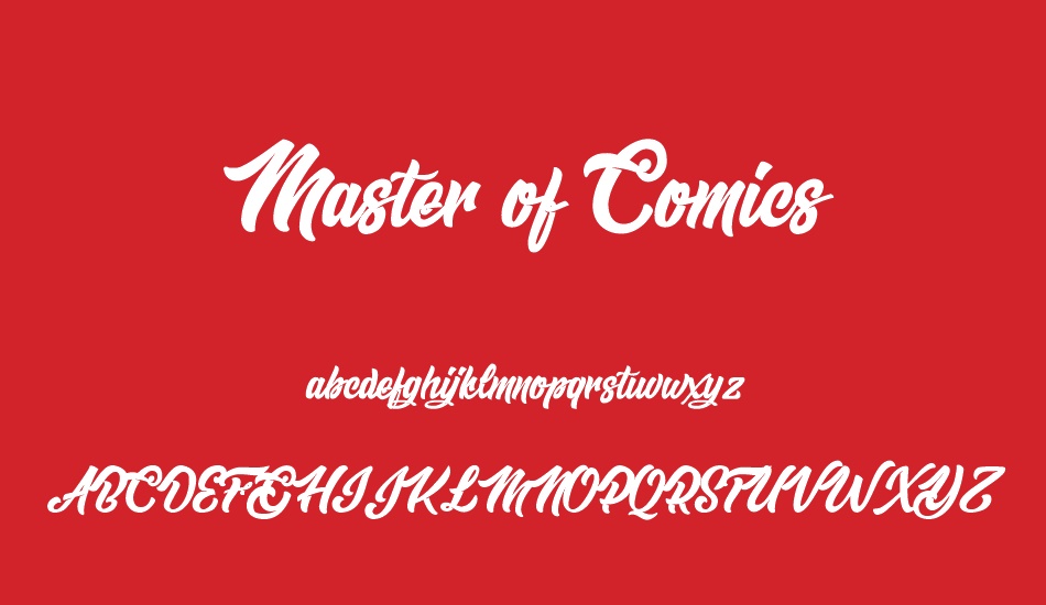 master-of-comics-personal-use font