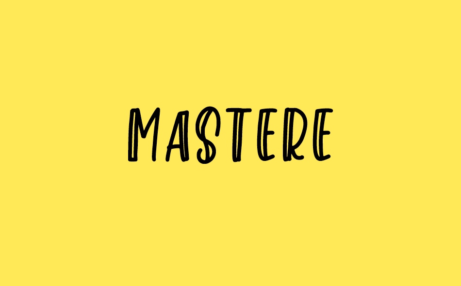 Mastere font big