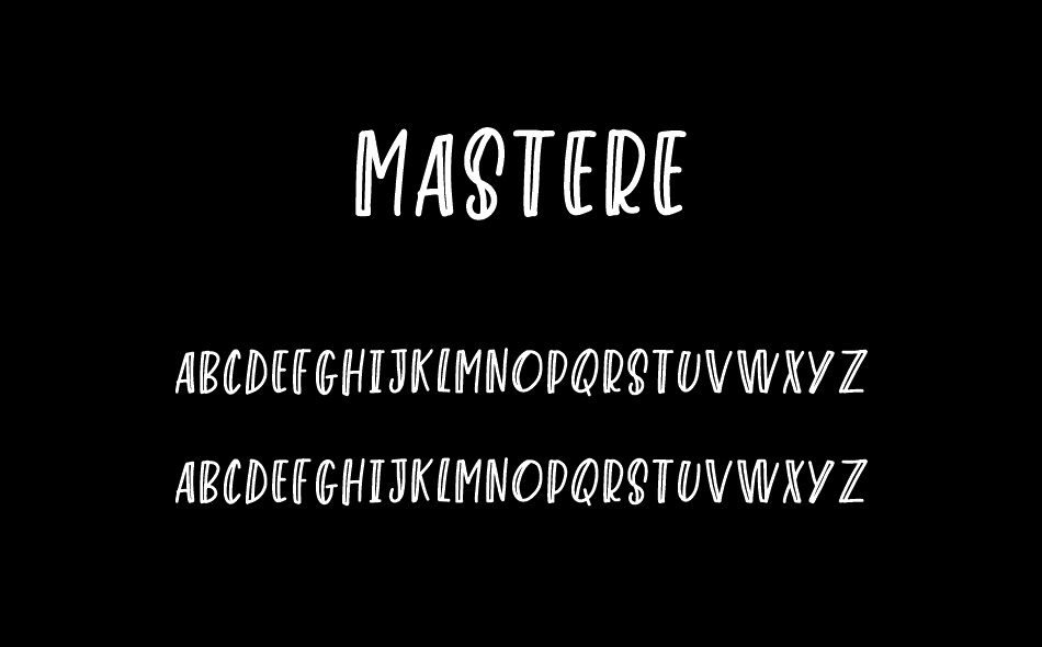 Mastere font