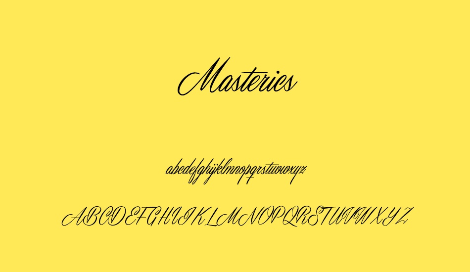 masterics-personal-use font