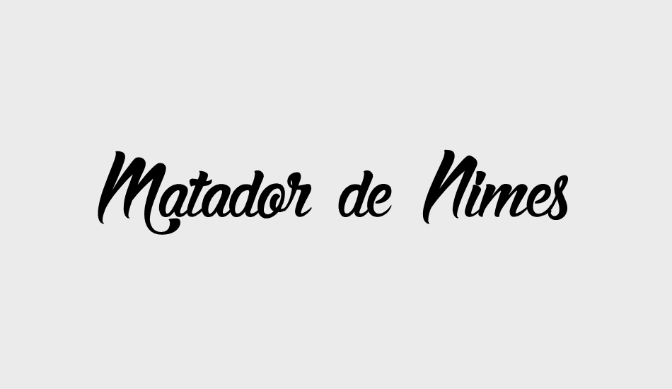 Matador de Nimes font big