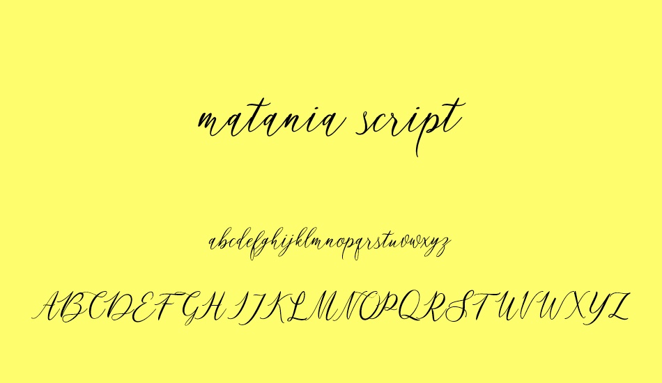 matania script font