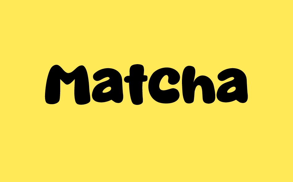 Matcha Mint font big