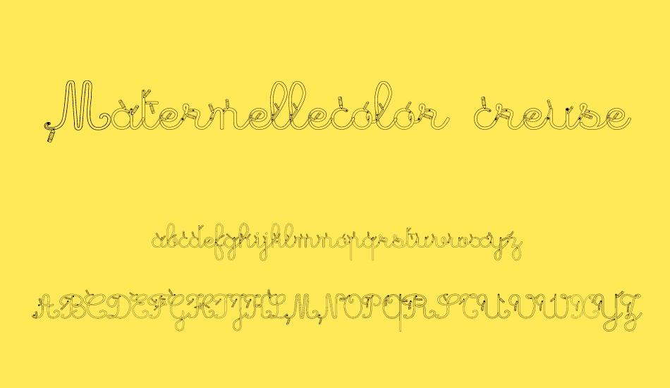 Maternellecolor creuse font