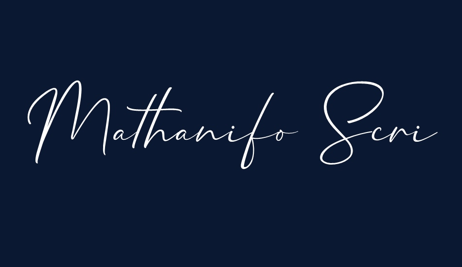 Mathanifo Script font big