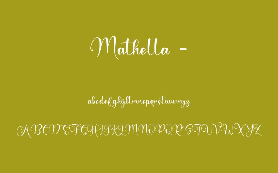 Mathella font