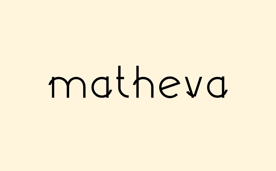 Matheva font big