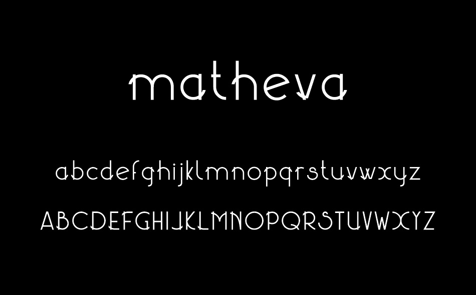 Matheva font
