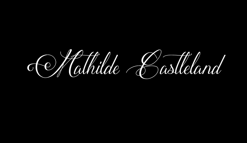 Mathilde Castleland font big