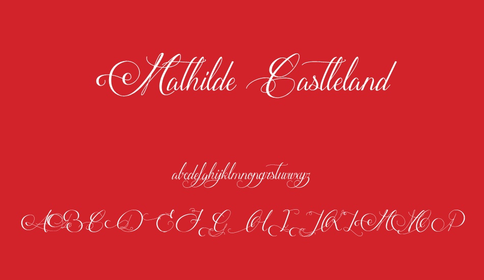 Mathilde Castleland font