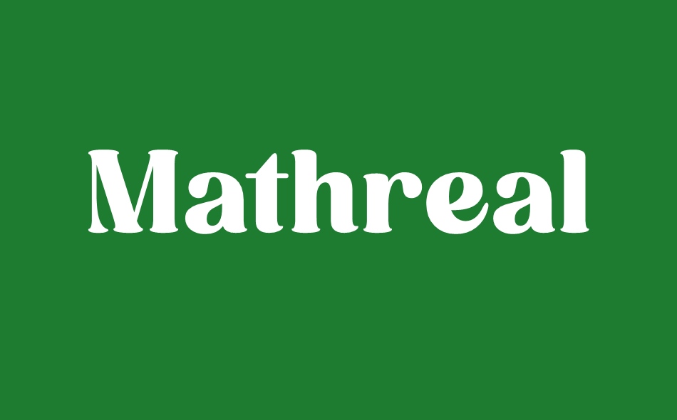 Mathreal font big