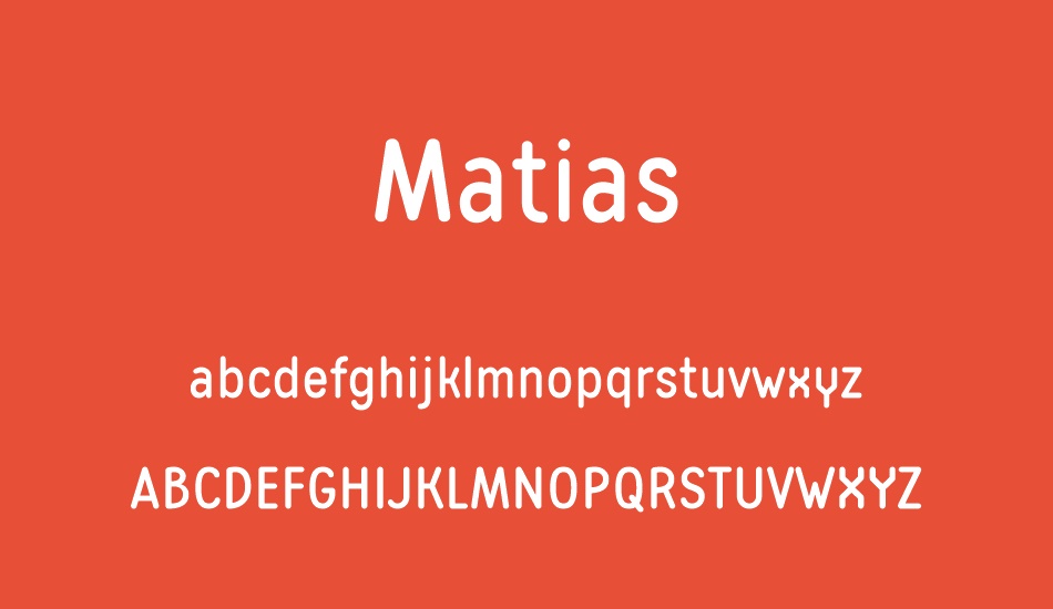 Matias font