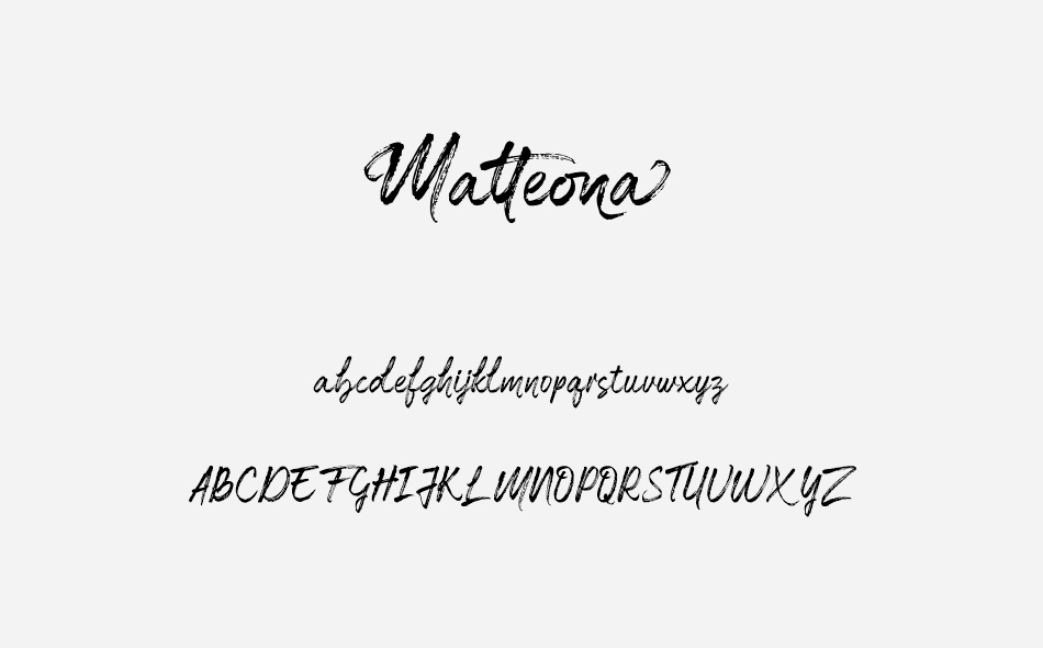 Matteona font