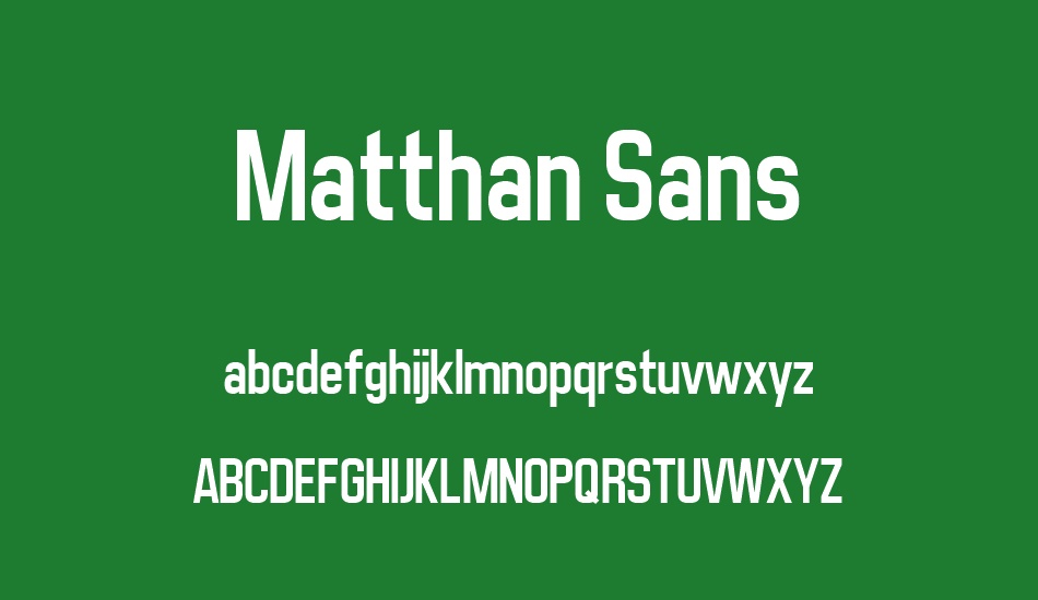 Matthan Sans font